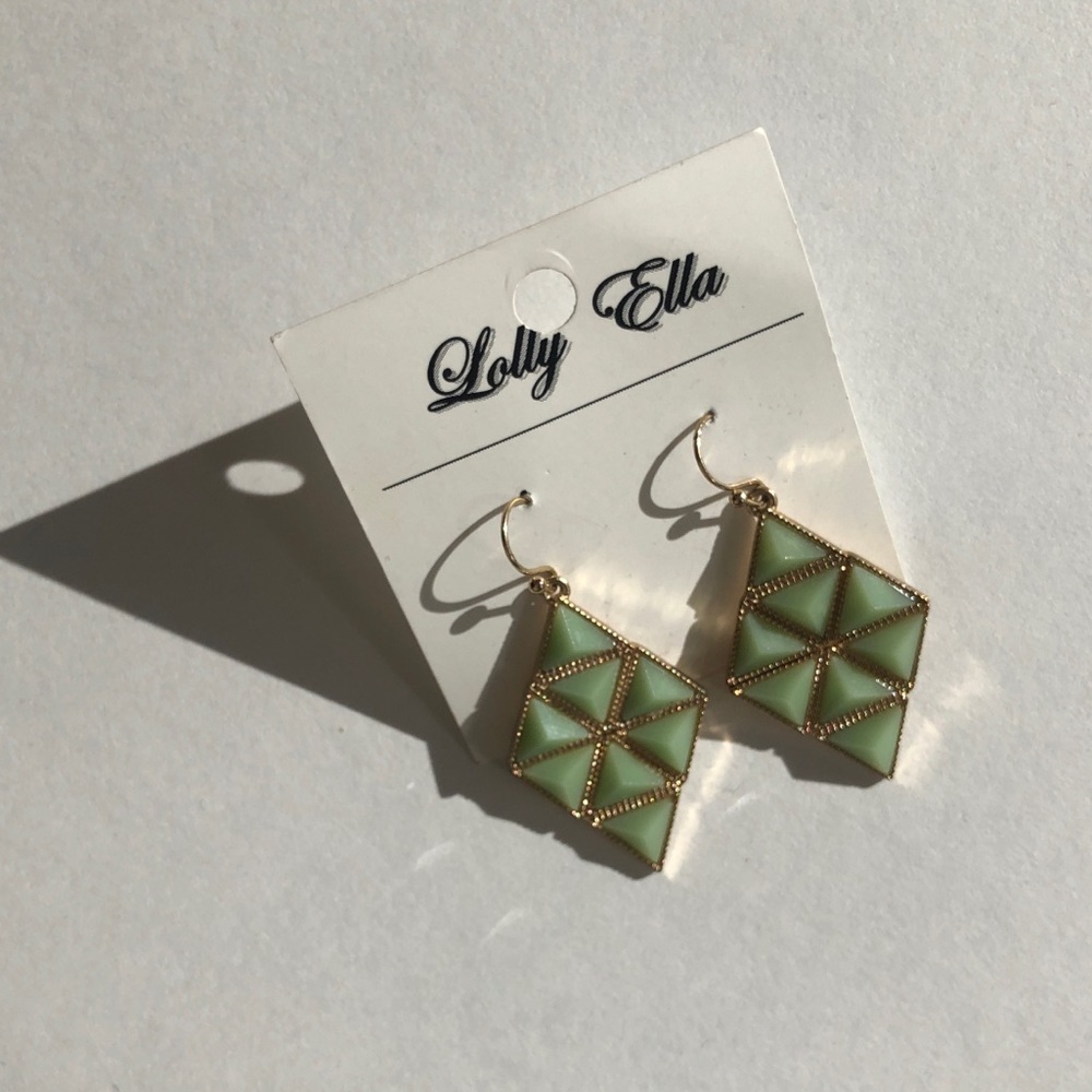 Lolly Ella Mint Statement Earrings